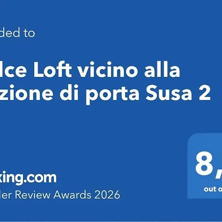 Lägenhet Dolce Loft Vicino Stazione Di Porta Susa *